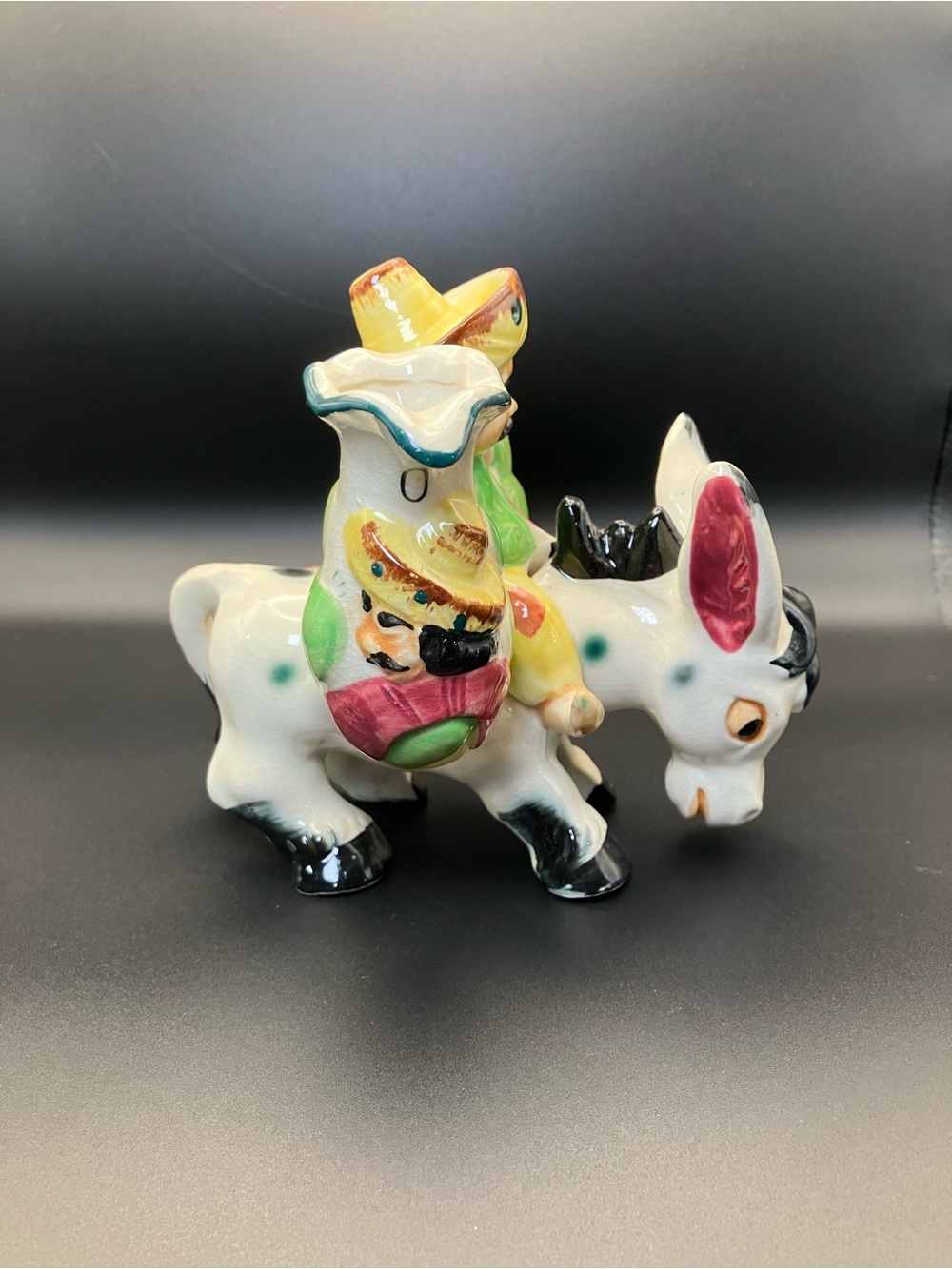 Vintage Japan Donkey with Rider Oil & Vinegar Set - Picture 4 of 8